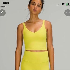 Yellow LULULEMON ALIGN TANK